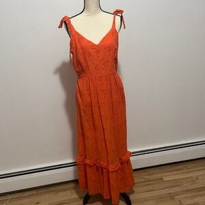 Taylor Vibrant Orange Maxi Dress